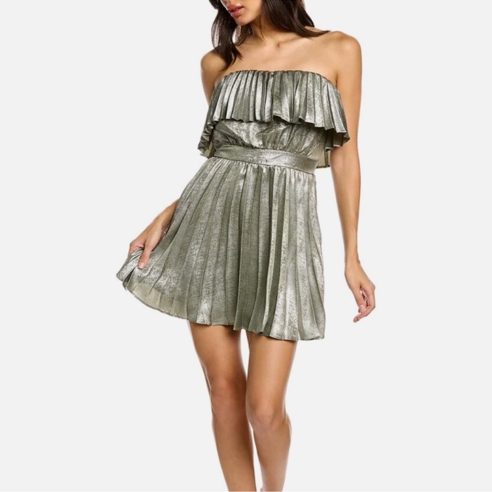 Ramy Brook Ryleigh metallic Strapless Dress